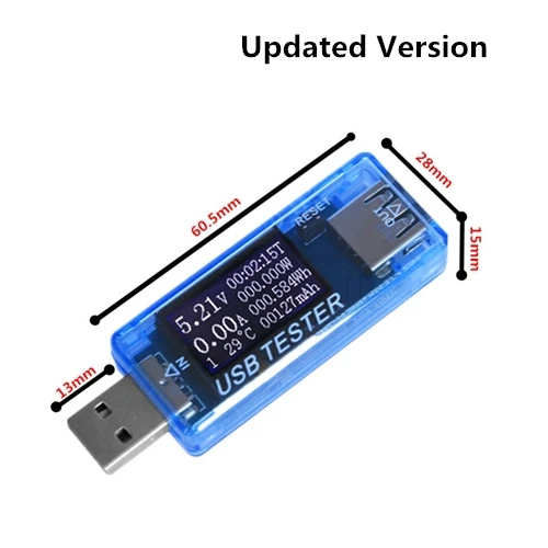 Цифровой дисплей USB зарядное устройство Доктор емкость Ток Напряжение детектор метр тестер батареи QC2.0 3,0 4-30 в электрическая мощность - Цвет: Серебристый