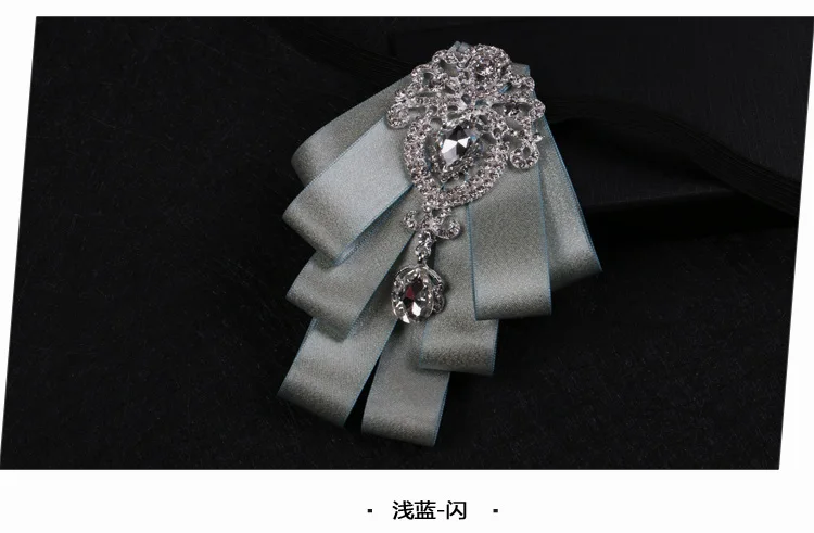 Iasky Британский алмаз воротник лук Галстуки мода галстук Для мужчин подарок шелк Галстуки для Для мужчин Бизнес Свадебные Жених женихов Для мужчин для мужчин S Галстуки - Цвет: Light blue  Flash