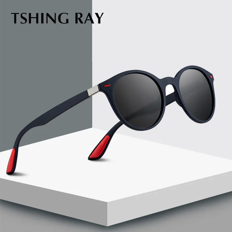 

Classic BRAND DESIGN Retro Rivet Polarized Sunglasses Men Women Fashion Lighter Design Oval Frame TR90 Legs Sun Glasses Female