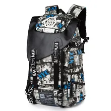 Модный принт модный рюкзак из парусины с пряжкой контрастного цвета большая сумка мужская сумка для путешествий брендовая школьная сумка рюкзак для ноутбука