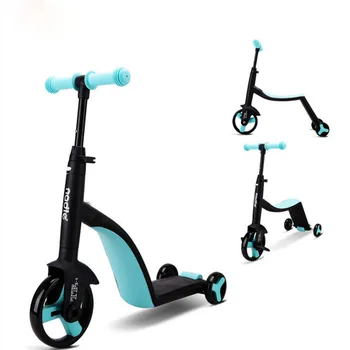 

Nadle Children's scooter, tricycle, toy for car, folding, for traveling, suitable for children over 3 years old