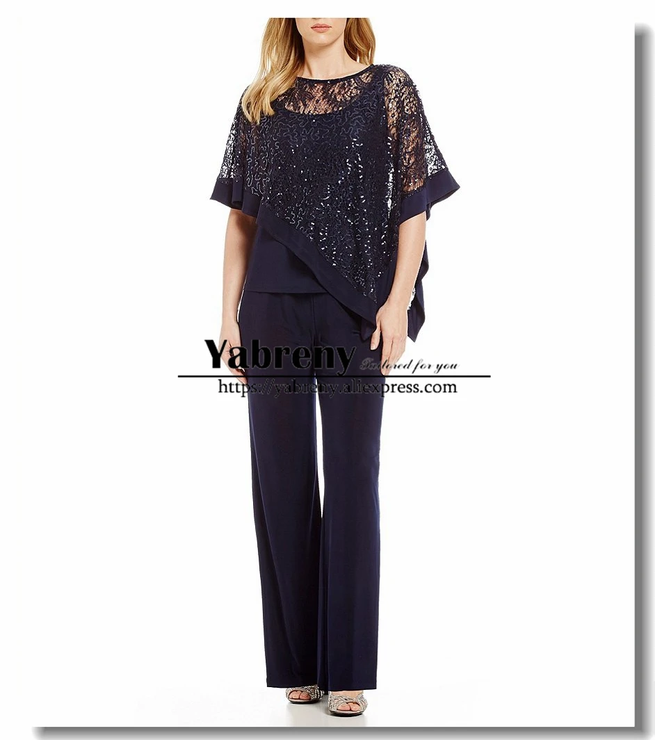 black lace pantsuit