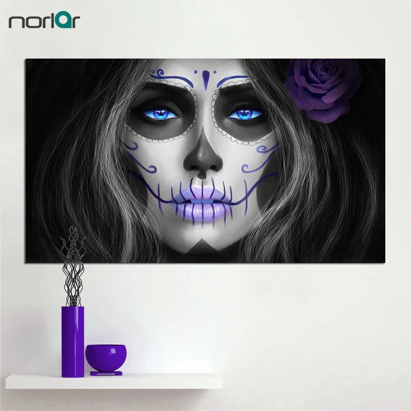 Unframed HD Printed New Edition Day of The Dead Face Canvas Painting Room Decor Print Poster Picture Wall Art Decoration | Дом и сад