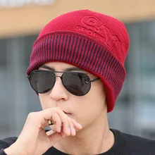 Анти-край шерстяная шляпа осень-зима Корейская версия плюс бархатная теплая вязаная шляпа английский QY мужской и женский открытый подшлемник