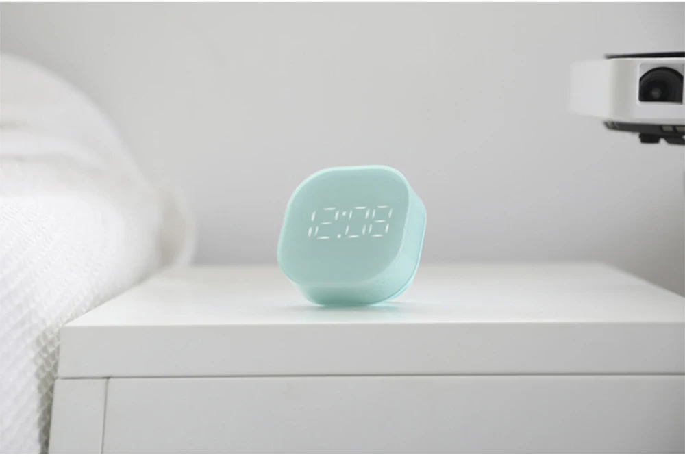 Electronic Square Silent Bedside Alarm Clock