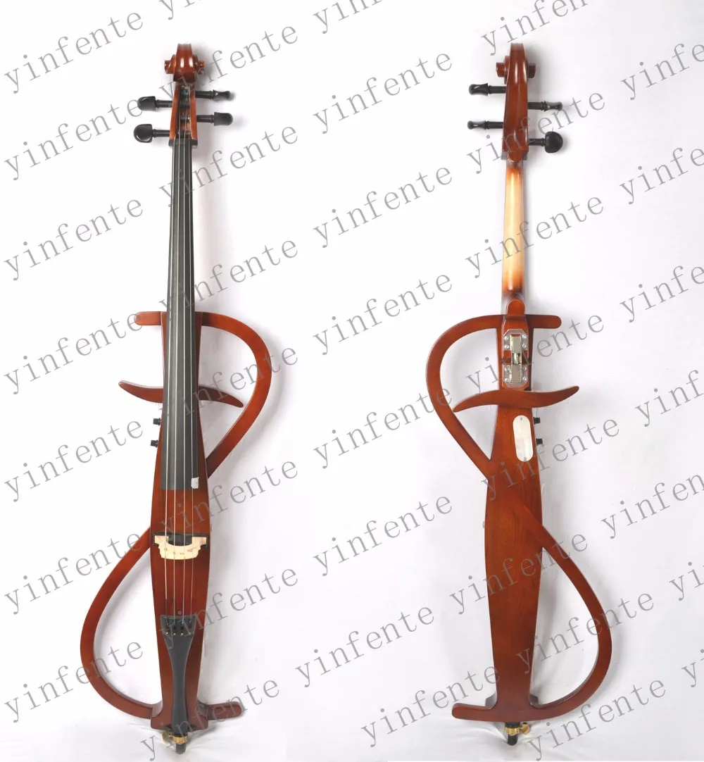 yinfente Electric Cello 4/4 Solid wood Wonderful Sound Black Color