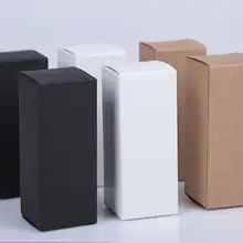 5 шт. маленькая крафт-бумага картонная коробка для косметические эфирные масла посылка Коробка прямоугольная флакон духов упаковочные коробки