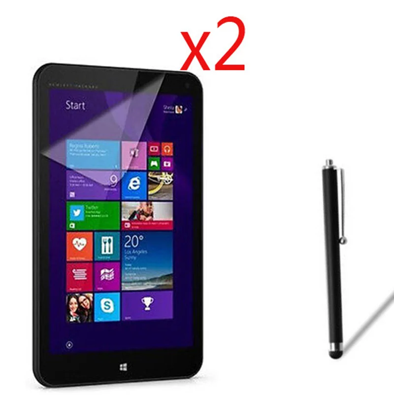 

3in1 2x Clear LCD Screen Protector Films Protective Film Guards +1x Stylus Touch Pen For HP Stream 7 7" 7inch Tablet