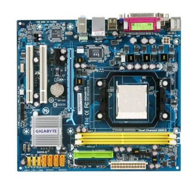 Для Gigabyte GA-M68SM-S2L оригинальная б/у материнская плата с разъемом AM2 DDR2 USB2.0 SATA2 |