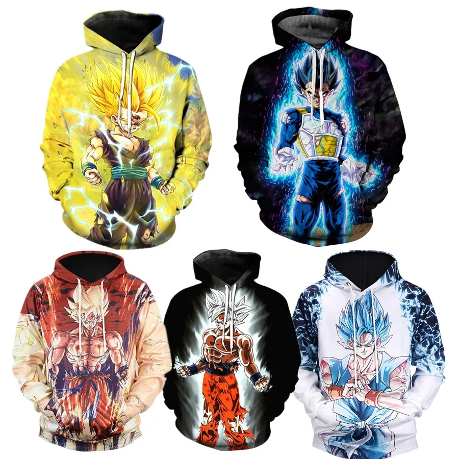 

DRAGON BALL Anime Kakarotto Cosplay Costume Anime Son Goku Hoodie Sweatshirt Jacket Coats