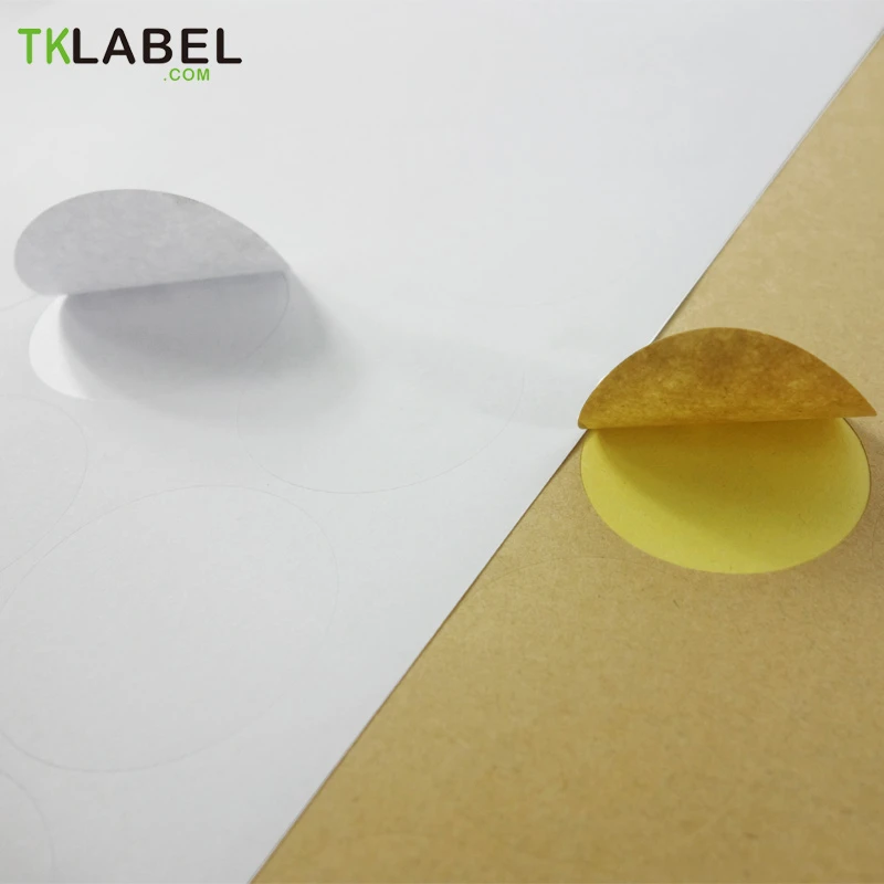 Kraft Glossy White Round Label Sheets Printing Circle Stickers For Inkjet And Laser Printer 2cm 2 5cm 3cm 3 5cm 4cm 5cm 6cm Stickers For Stickers Stickersstickers For Paper Aliexpress