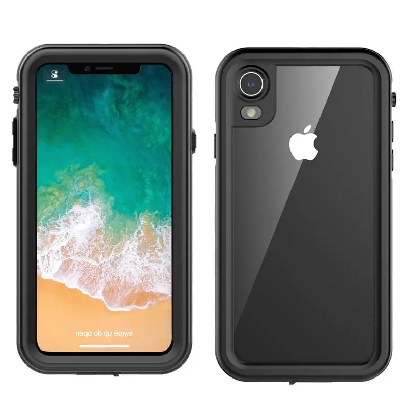 

For iPhone Xs Max Waterproof Case Dustproof Case 360 Degree Protection Shockproof Underwater Cover for iPhone XR Case Diving