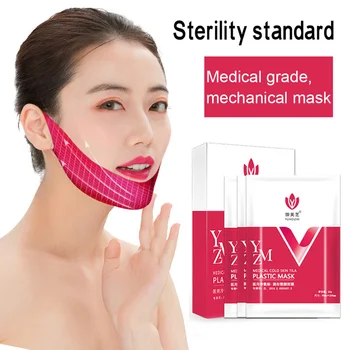 

5PC/box V Shape Lifting Facial Mask Face Slim Chin Check Neck Lift Peel-off Mask V Shaper Facial Slimming Bandage Mask Skin Care
