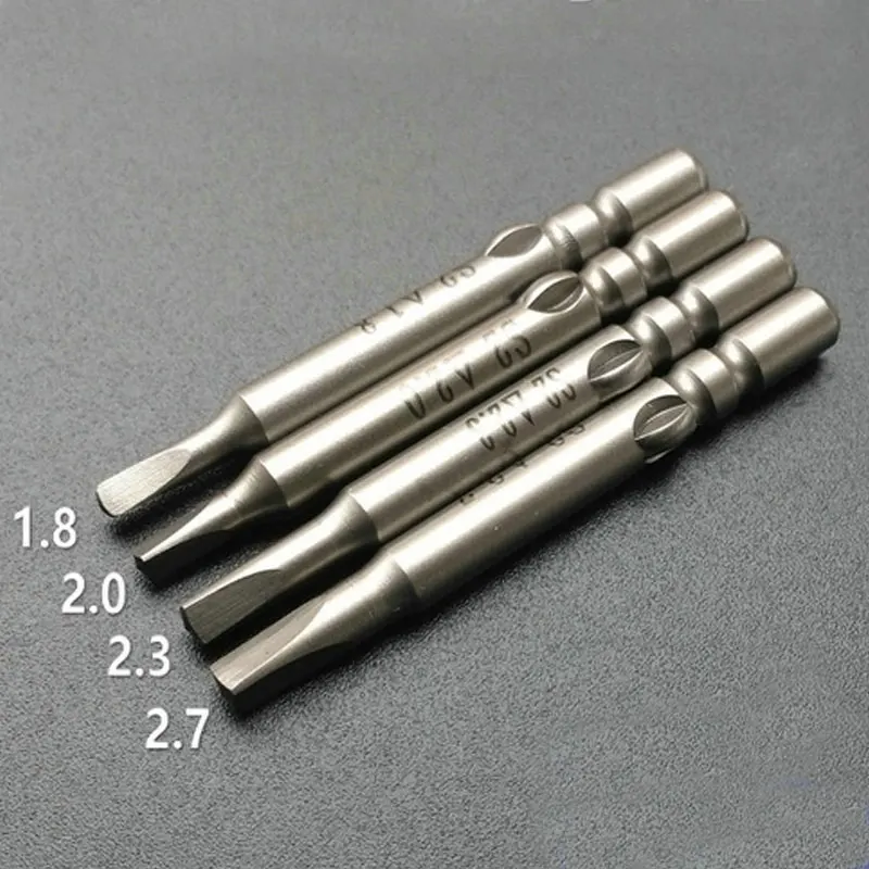 4Pcs Triangle Screwdriver Power Driver Bit 800 4MM Round Shank Drill Bits Tools 1.8/2.0