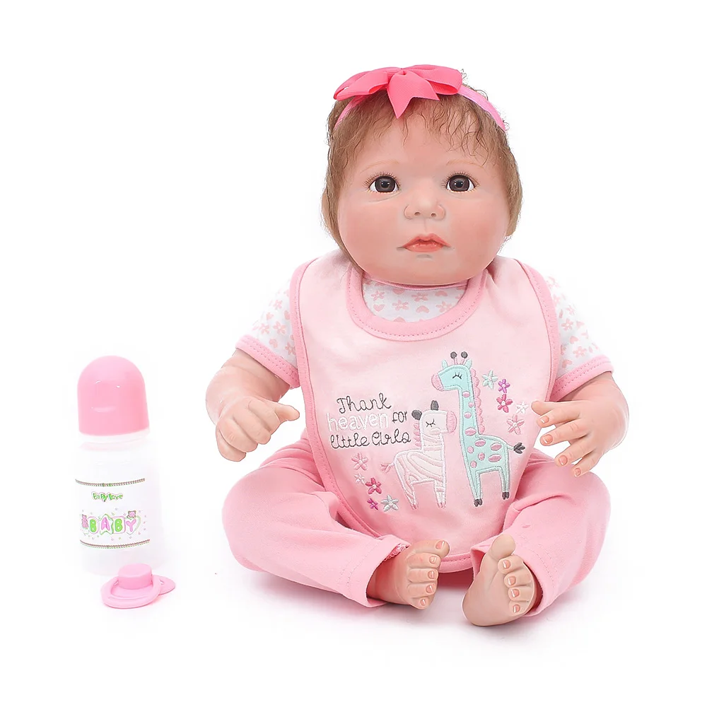 Детские куклы Bebes Reborn силиконовые 20 дюймов 50 см подарок для ребенка | Игрушки и