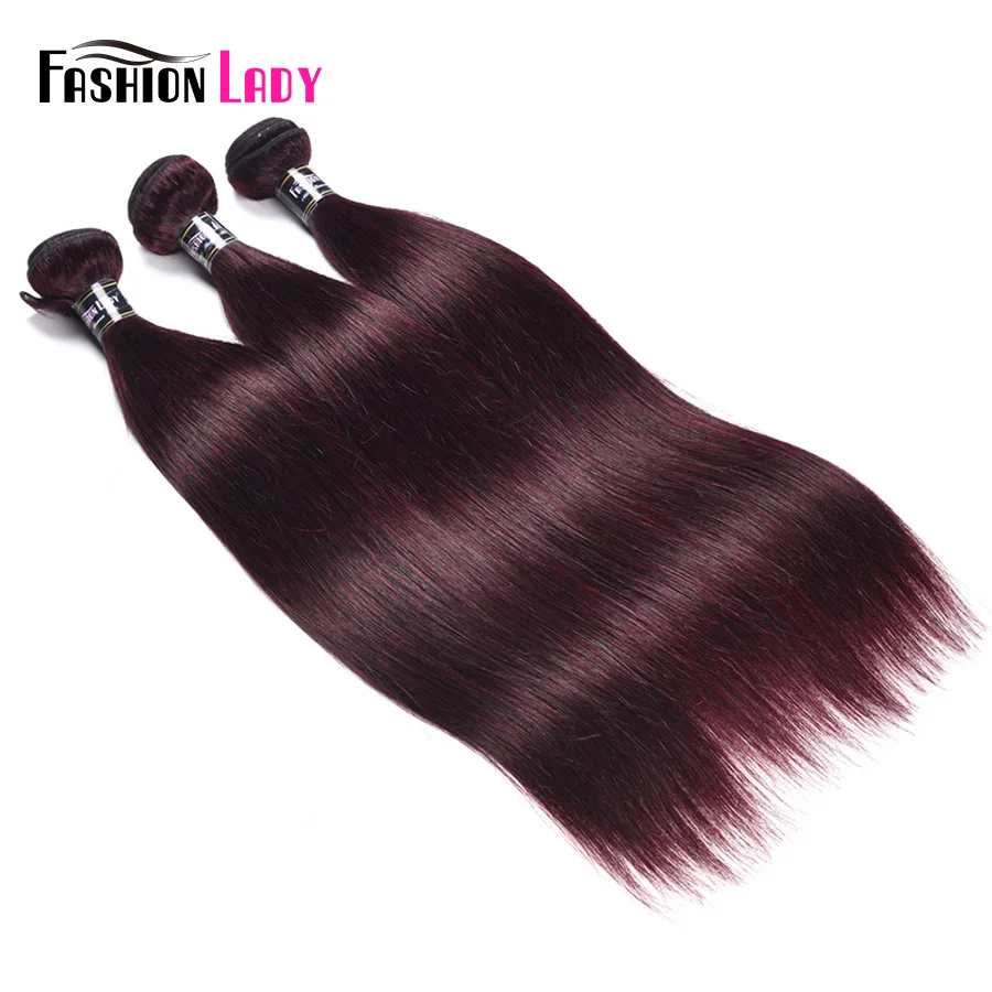 Fashion Lady Pre Colored Peruvian Human Hair Weaving Straight Hair