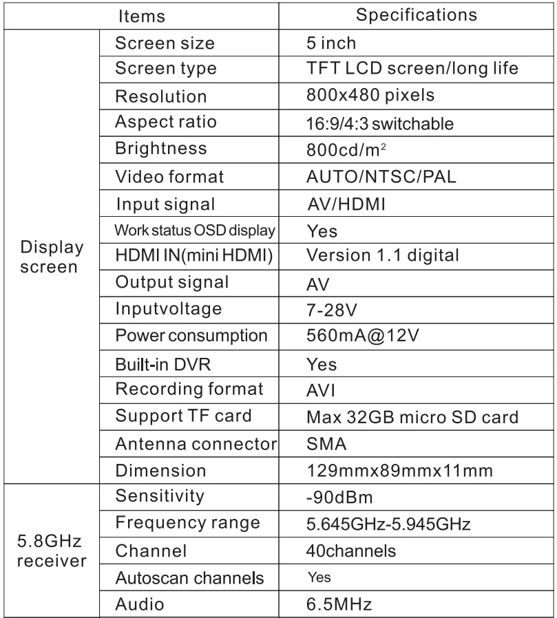 FXT VIPER V2.0 версия 5,8G разнообразие HD FPV очки w/DVR встроенный рефрактор для радиоуправляемого дрона квадрокоптера запасные части FPV аксессуары