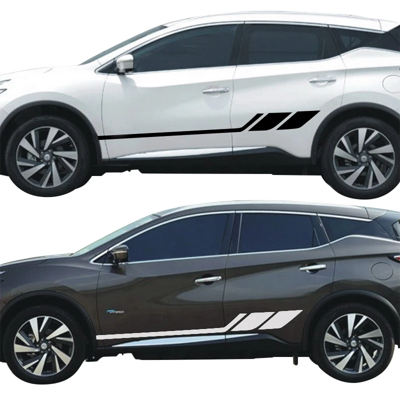YONGXUN-Car-Racing-Stripes-for-MURANO-Vinyl-Lower-Door-Decals-Side-Stickers-DA-0097