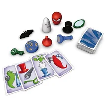Jogo de tabuleiro geistes 5 vor 12 2-8, jogo para toda família, reação rápida, com instruções em inglês, frete grátis