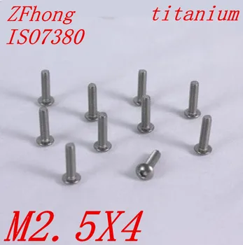 

50PCS iso7380 M2.5*4 M2.5 x 4 titanium button head screw