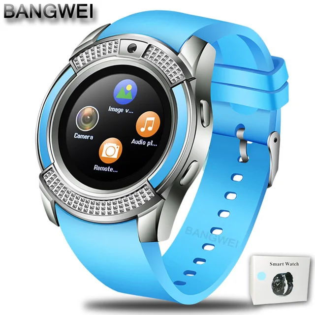 2018 new smart watch round support nano sim
