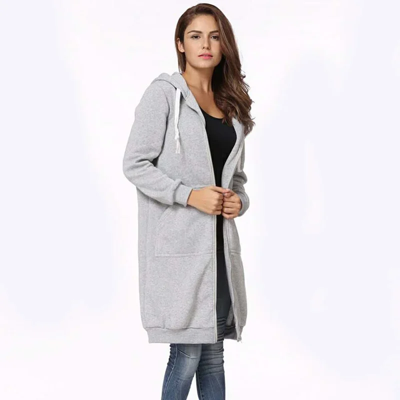 2017 Autumn and Winter New Oversized Lady's hoodies Long