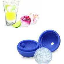 3D Силиконовые Синий Звезда смерти Круглый льда лоток пустыня Сфера DIY Mold Формы S