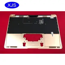 Original A1534 topcase For Macbook Pro Retina 12″ A1534 Topcase With US Keyboard Upper Top Case US Layout 2015 Years Gold Color