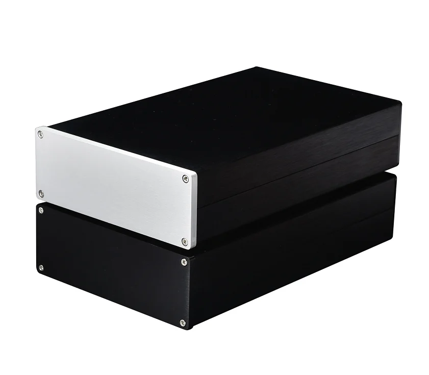 

1907A Silver black All aluminum amplifier chassis / Preamplifier / AMP aduio / AMP Enclosure / case / DIY box ( 190*70*311mm)
