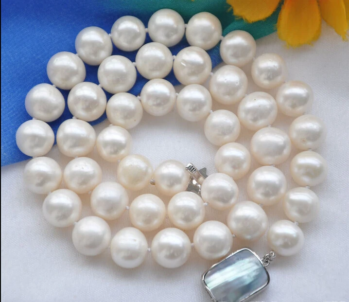 

Free shipping >>>>>z5826 A++ 18" 12mm ROUND WHITE FRESHWATER PEARL NECKLACE MABE