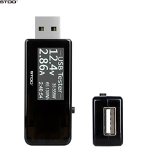 BOTD USB Tester Charger Meter DC 4V To 30V 0.1A To 5A Digital Voltmeter Ammeter Support QC 2.0 3.0 For Cable Power Bank Adapter