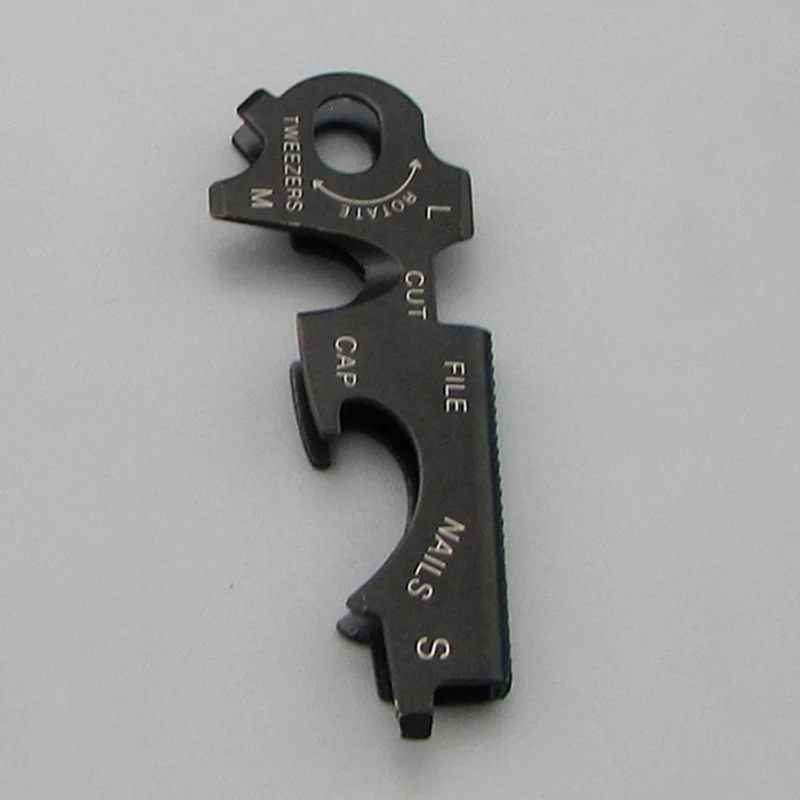 

1PCS EDC Tool Buckle Stainless Steel Keychain 8 In 1 Function Multi-function Key Holder EDC Portable Gadget
