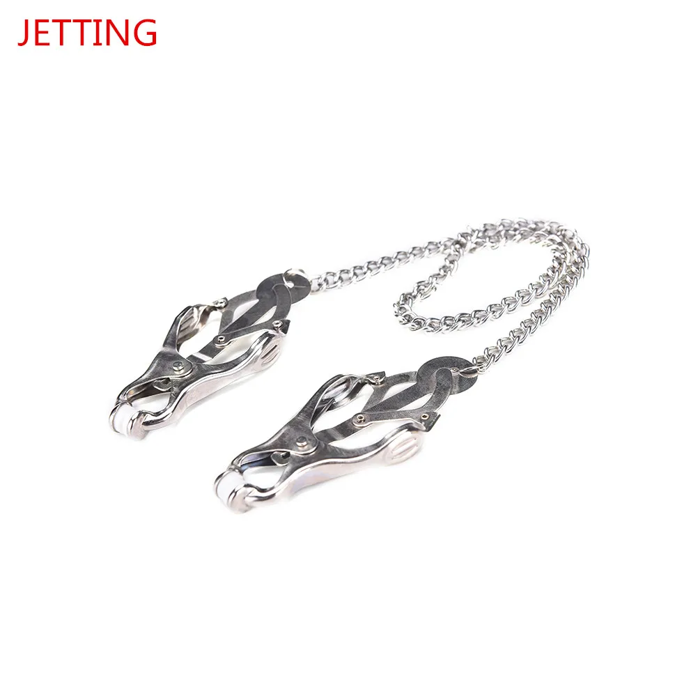 

Erotic Toy Metal Chain Nipple Clamps Sex Slave Nipples Clips Women Bondage Fetish Sex Toys For Couples Sex Exotic Accessories