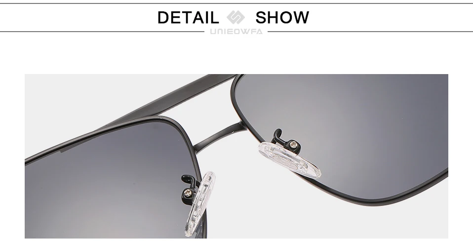 UNIEOWFA Мужские квадратные солнцезащитные очки авиаторы мужские Поляризованные Вождения Пилот солнцезащитные очки для мужчин Polaroid UV400 Спортивные очки бренд