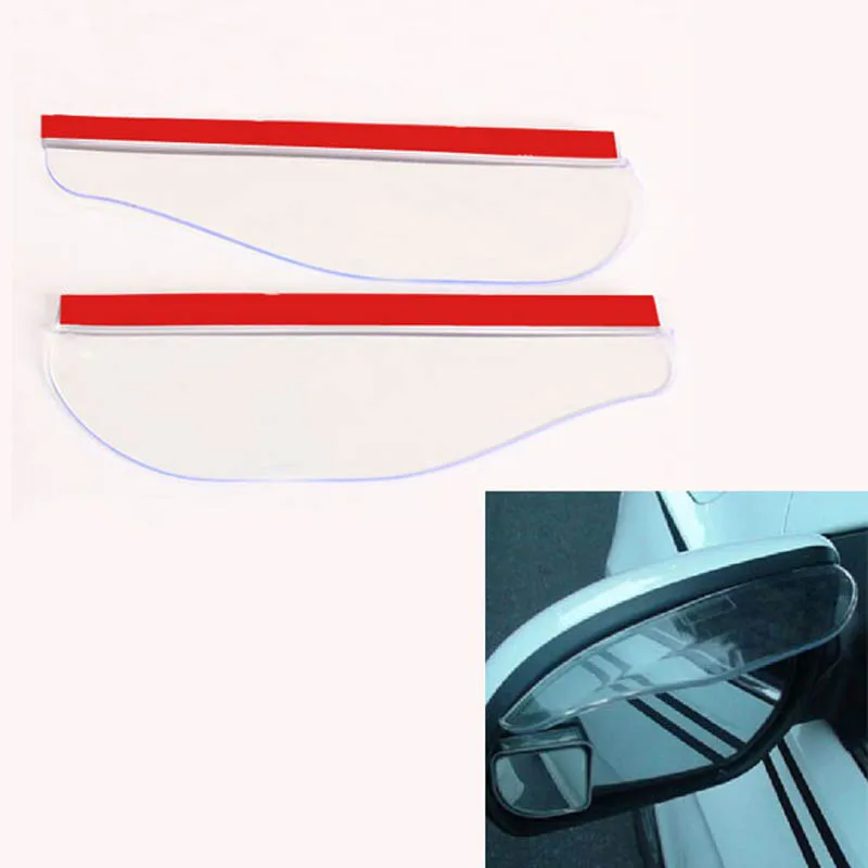 

2Pcs Flexible Anti Rain Guard Shade Auto Weatherstrip for Car Rear View Mirror VS998