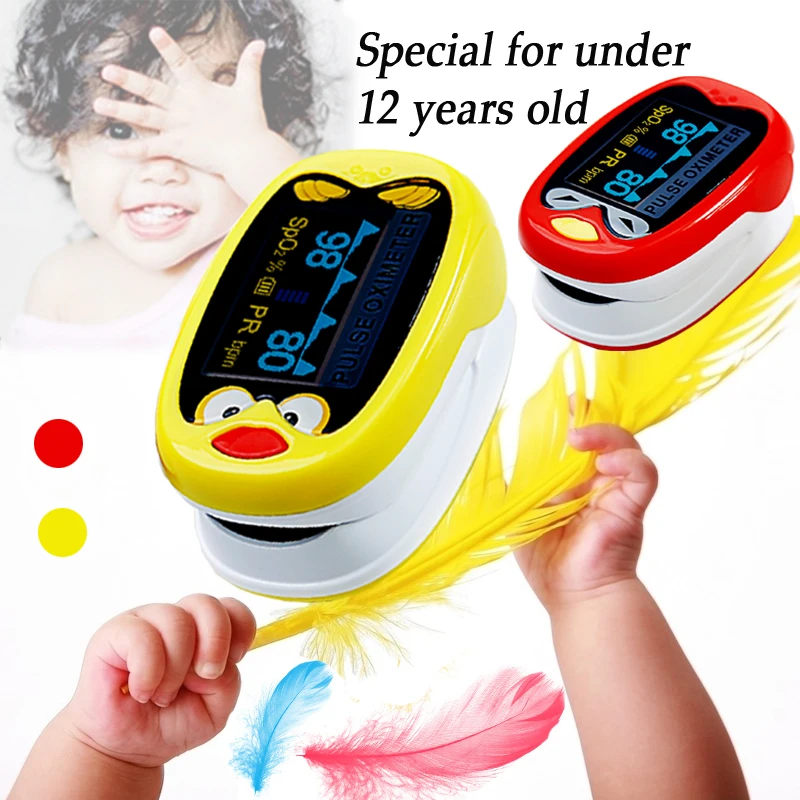 

TOPCNMED Children kids Finger Pulse Oximeter for Pediatric/Child oximetro Pulsoximeter De Pulso De Dedo SpO2 Saturation Meter
