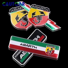 Adesivo de emblema para etiqueta de metal, etiqueta emblema 3d para todos os fiat punto 124/125/125/500 acessórios de decoração