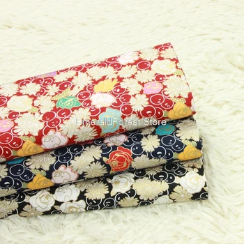 

New thin cotton cloth and wind bronzing piglet printing fabric handmade DIY bag clothing dress fabric