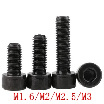 

(50 pc/lot) Metric thread M1.6,M2,M2.5,M3 *L=3,4,5,6,8,10,12 alloy steel grade 12.9 DIN912 hex socket cap model toy car screw