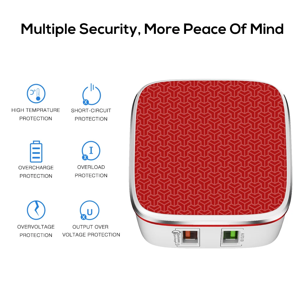 TOPK 5 V 2.4A الذكية السفر شاحن USB مزدوج محول جدار المحمولة الاتحاد الأوروبي التوصيل الهاتف المحمول شاحن آيفون سامسونج Xiaomi اللوحي