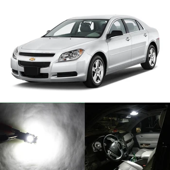 

8PCs Xenon White Canbus Led Light Bulbs Interior package Kit For Chevrolet Chevy Malibu 08-12 Map Dome Trunk License Plate Lamp