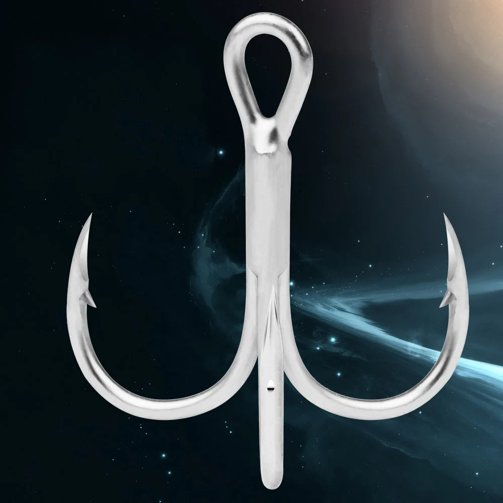 20 Pcs Super Sharp Treble Bass Hooks Cutting Point Nickel High Carbon