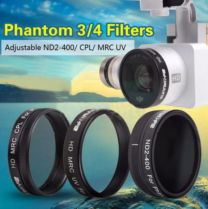 DJI Phantom 4 Filter Phantom 3 Filter Waterproof Coating ND Light Can Be Reduced And Ajusted CPL Polarizing Filter UV Threaded