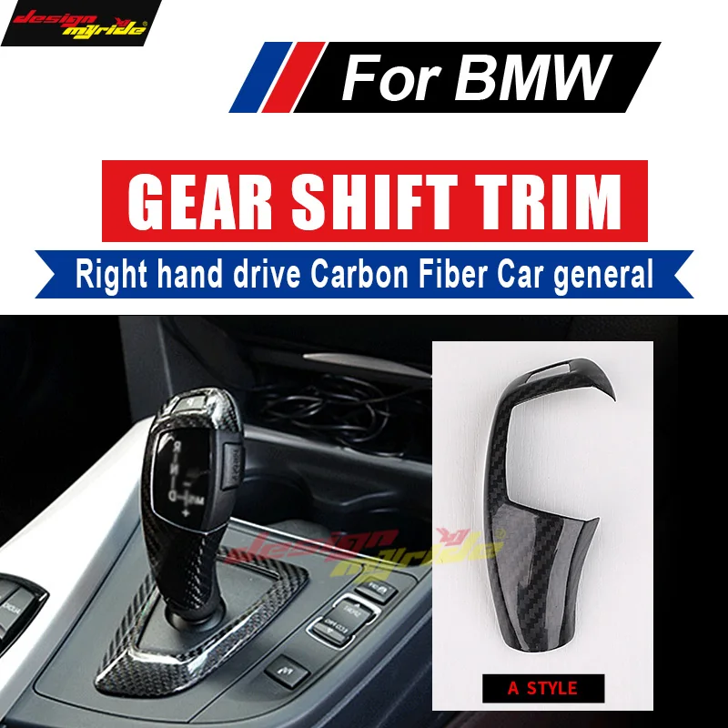 

For BMW E60 F10 F18 Shift Knob Cover Right hand drive Carbon G30 G38 Shift Knob Cover 520i 528i 530i 535i 540i Shift Cover A