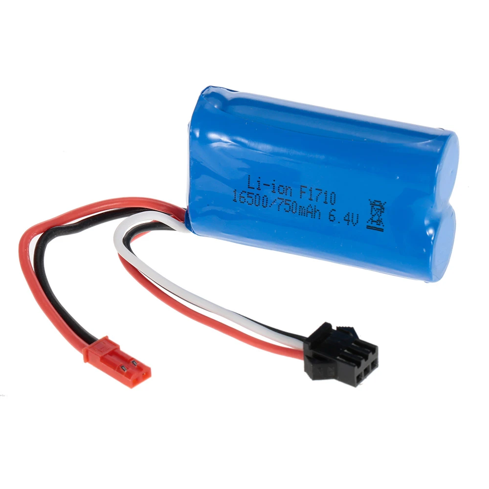 Tilbagetrækning tillykke punktum Lipo Battery 6.4V 750mAh Li ion Rechargeable Battery for WLtoys A959 A A979  A RC Buggy Car|lipo battery|battery lipo batterybattery for rc - AliExpress