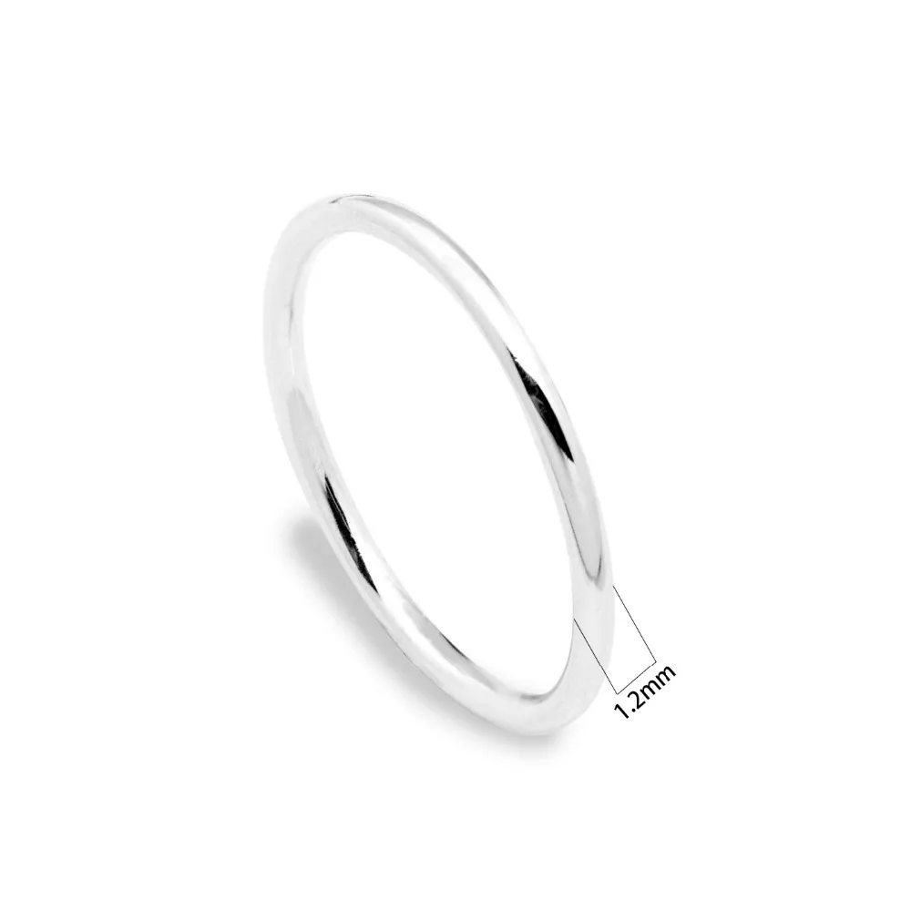 Простое модное гладкое кольцо из стерлингового серебра 925 пробы|ring ring|ring 925ring finger |