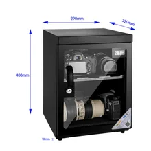 Влагостойкие Защитный бокс для камеры SLRS объектив шкаф для хранения 30L светодио дный светодиодный цифровой дисплей Электронный сушильный шкаф