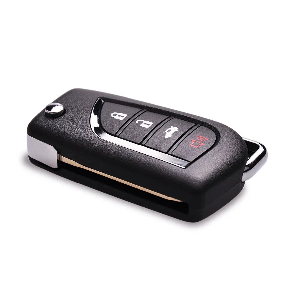 Keyecu Модернизированный дистанционный брелок 3+ 1 кнопка 314 МГц H чип для Toyota RAV4 Corolla Camry, FCC: HYQ12BDM