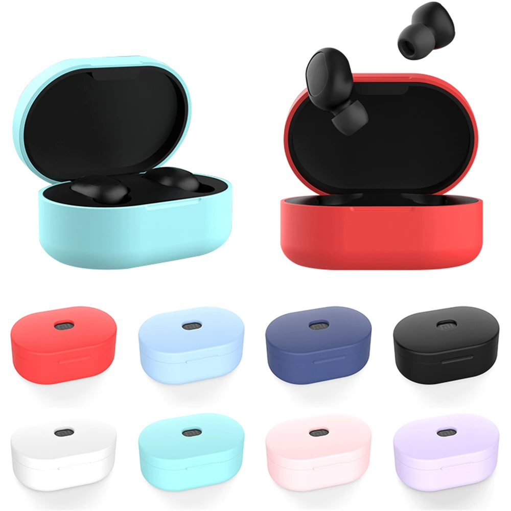 

New Silicone Protective Cover Wireless Earphone Case for Xiaomi Redmi Airdot TWS Bluetooth Earphone for Xiaomi Redmi AirDots