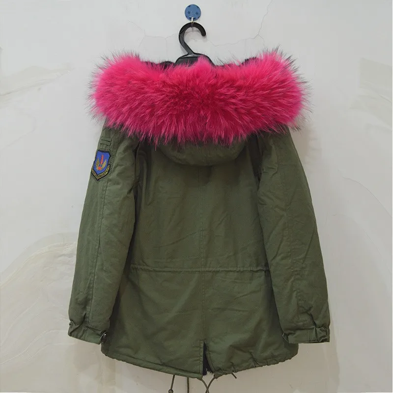 Зимние толстые, куртка из искусственного меха внутри миссис меха съемные рукава парка 2 цвета